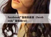 facebook广告投放前景（facebook广告投放roi）