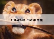 tiktok招聘（tiktok 待遇）