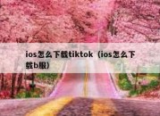 ios怎么下载tiktok（ios怎么下载b服）