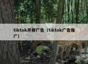 tiktok开屏广告（tiktok广告推广）