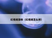 红楼阁涨粉（红楼阁怎么样）