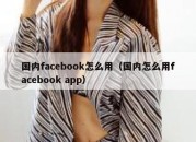 国内facebook怎么用（国内怎么用facebook app）