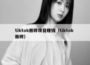 tiktok搬砖项目赚钱（tiktok 搬砖）