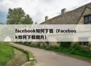 facebook如何下载（Facebook如何下载图片）