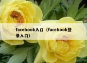 facebook入口（facebook登录入口）