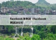 facebook净利润（facebook利润2019）