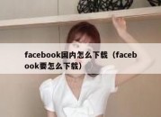 facebook国内怎么下载（facebook要怎么下载）