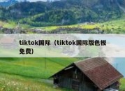 tiktok国际（tiktok国际版色板免费）