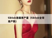 tiktok各国用户量（tiktok全球用户数）