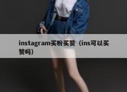 instagram买粉买赞（ins可以买赞吗）