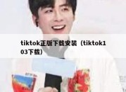 tiktok正版下载安装（tiktok103下载）