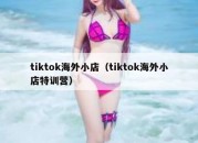 tiktok海外小店（tiktok海外小店特训营）