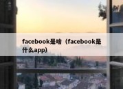 facebook是啥（facebook是什么app）