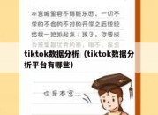 tiktok数据分析（tiktok数据分析平台有哪些）