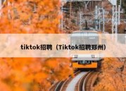 tiktok招聘（Tiktok招聘郑州）