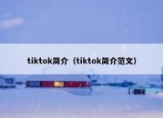 tiktok简介（tiktok简介范文）