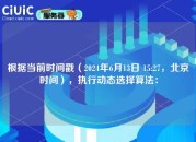 根据当前时间戳（2024年6月13日 15:27，北京时间），执行动态选择算法：