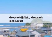 deepseek是什么，deepseek是什么公司！