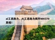 ai工具助力，AI工具助力揭开MH370真相！