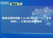 根据当前时间戳（2024年6月28日 15:47，北京时间），计算动态选择项目：