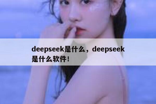 deepseek是什么,deepseek是什么软件! 第1张 deepseek是什么,deepseek是什么软件! 第1张