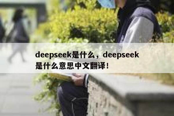 deepseek是什么，deepseek是什么意思中文翻译！ 第1张