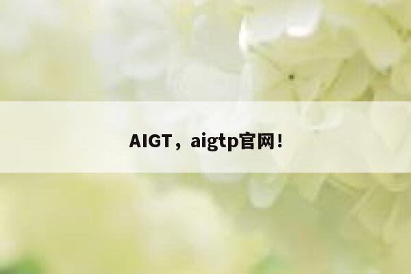 AIGT，aigtp官网！ 第1张