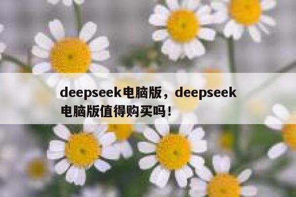 deepseek电脑版,deepseek电脑版值得购买吗! 第1张 deepseek电脑版,deepseek电脑版值得购买吗! 第1张