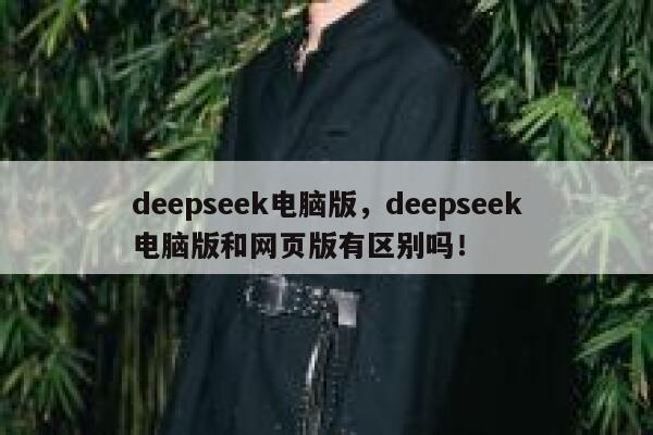 deepseek电脑版,deepseek电脑版和网页版有区别吗! 第1张 deepseek电脑版,deepseek电脑版和网页版有区别吗! 第1张