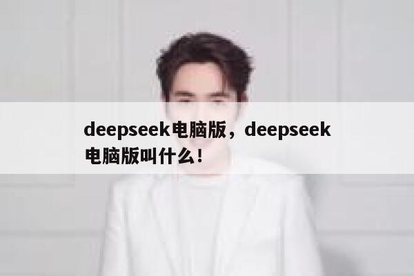 deepseek电脑版，deepseek电脑版叫什么！ 第1张
