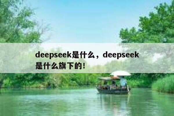 deepseek是什么，deepseek是什么旗下的！ 第1张