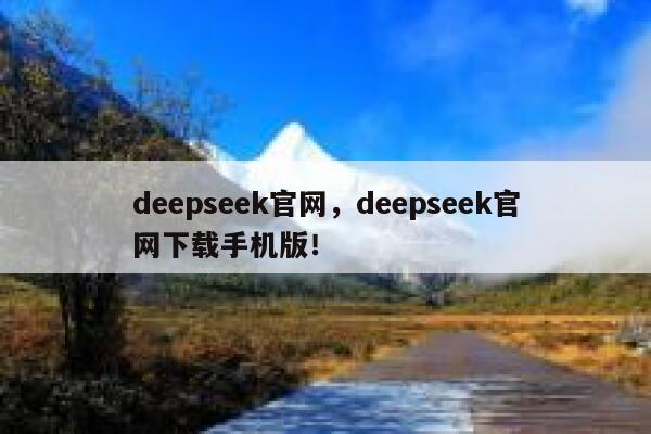 deepseek官网，deepseek官网下载手机版！ 第1张