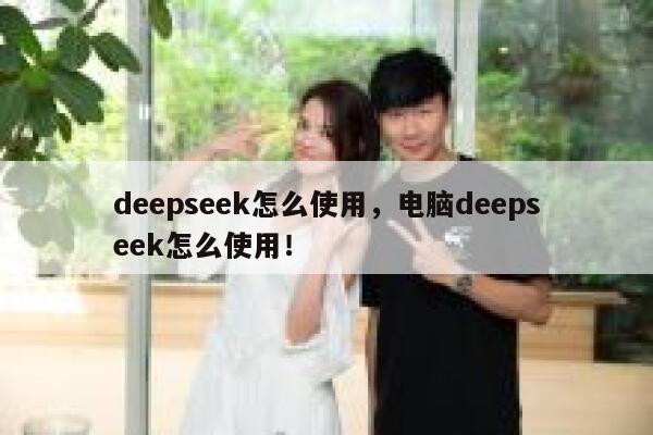 deepseek怎么使用，电脑deepseek怎么使用！ 第1张