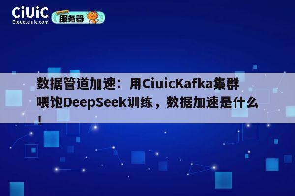 数据管道加速：用CiuicKafka集群喂饱DeepSeek训练，数据加速是什么！ 第1张